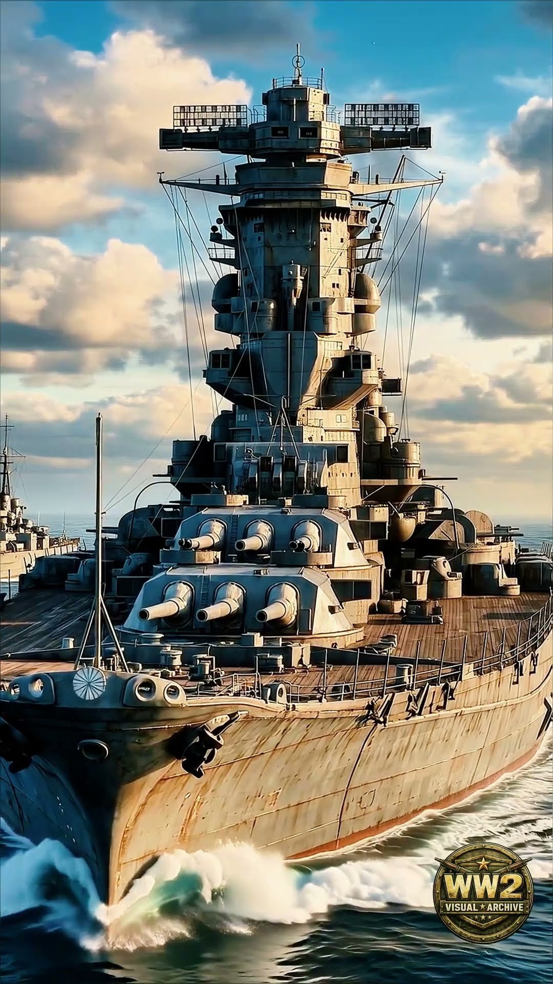 Colour-calibrated restoration of Yamato showing Kure Arsenal Gray